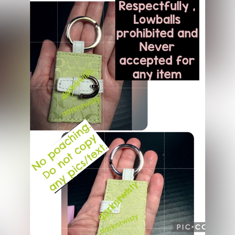 Coach SoHo Green Leather Hobo, loose tags Green pic frame key fob NEW - Picture 15 of 16